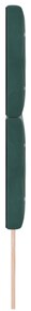 Cabeceira com Botões de Cristal Tufted Verde Escura 140 cm Veludo