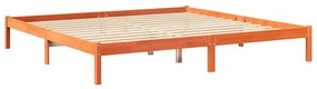 Cama com estante sem colchão 200x200 cm pinho maciço