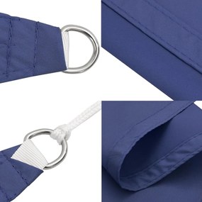 Para-sol estilo vela tecido oxford triangular 4x4x5,8 m azul