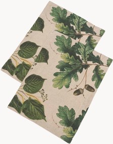 Individuais de mesa em linho Trees, conjunto de 2