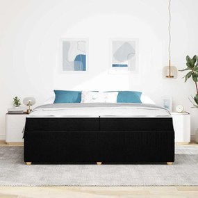 Estrutura da Cama Outros Preto 200 x 200 cm tecido
