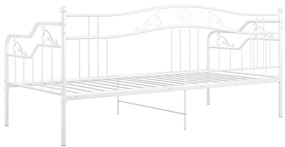 Sofá-cama 90x200 cm metal branco