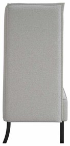 Sofá Alto Cinza Claro 109x56x121 cm Fabrics