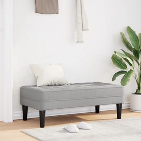 Banco vidaXL Cinza Nuvem 113x57x39 cm Tecido