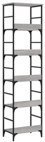 Estante 50x33x188,5 cm derivados de madeira cinzento sonoma