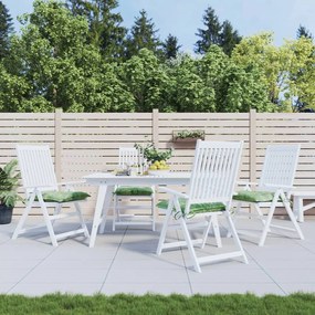 361556 vidaXL Almofadões p/ cadeira 4 pcs 50x50x7 cm tecido padrão folhas