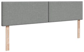 Estrutura de cama otomana com colchão 180x200 cm cinzento claro