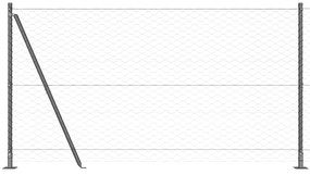 Cerca Hexagonal vidaXL Cinza 1.2x50 m Aço