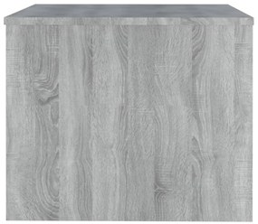 Mesa de centro 80x50x40 cm derivados de madeira cinzento sonoma