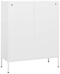 Armário de arrumação aço 80x35x101,5 cm branco