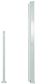 Toldo lateral retrátil para pátio 140x300 cm cor creme