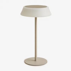Ulenia Wireless Outdoor Led Solar Table Lamp Tapioca Bege - Sklum