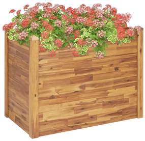 vidaXL Floreira de jardim 110x60x84 cm madeira de acácia maciça