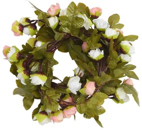 Grinaldas de flores de Natal 6 pcs 215 cm champanhe