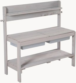 Cozinha de brincar para jardim em madeira com bacias para brincar Fun