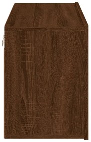 Móvel de parede para TV 80x30x41 cm carvalho castanho