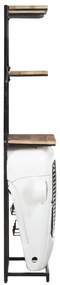 Garrafeira trator 49x31x172 cm madeira mangueira áspera branco