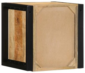 Mesa de cabeceira 40x35x40 cm madeira maciça manga áspera