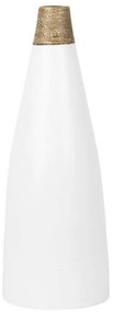 Vaso decorativo em terracota branca 53 cm EMONA Beliani