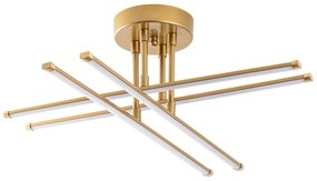 Candeeiro de Teto Exhaust – Dourado – 61 cm x 22 cm x 61 cm