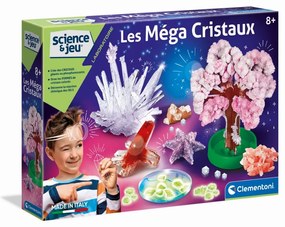 Jogo de Ciência Clementoni The Mega Crystals Francês