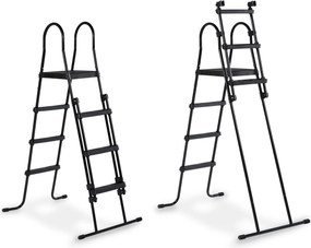 Piscina redonda Stone ø360x122cm com bomba de filtro de areia - cinzenta