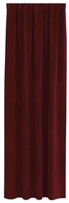Cortinas Opacas vidaXL com fita superior 2 pcs Bordô Veludo
