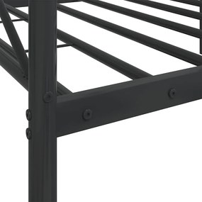 Cama de Dia sem Colchão 90x190 cm aço preto
