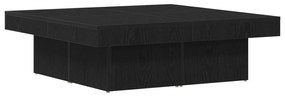 Mesa de Centro vidaXL Preta em Carvalho de 90x90x28 cm de Madeira de E