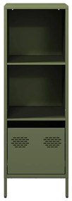 Móvel alto 35x39x103,5 cm aço verde azeitona
