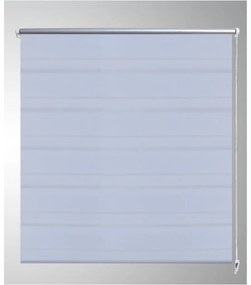 Estore de rolo 40 x 100 cm, linhas de zebra / Branco