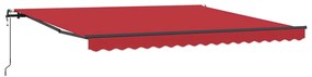 Toldo Retrátil Automático Vermelho 400x300 cm