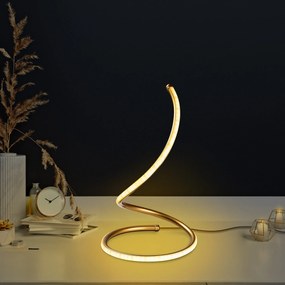 Candeeiro de Mesa Yay – Dourado – Diâmetro: 25 cm Altura: 40 cm