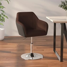 vidaXL Banco de bar couro artificial castanho