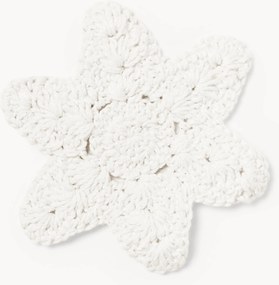 Bases para copos em algodão artesanais Starla, conjunto de 4