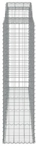 Cestos gabião arqueados 2pcs 300x50x180/200cm ferro galvanizado