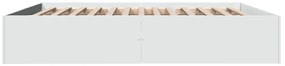 Estrutura de cama 200x200 cm derivados de madeira branco