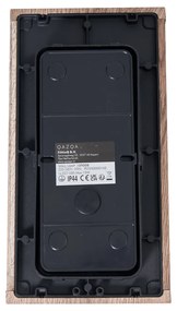 Candeeiro de parede industrial impressão de madeira 26 cm IP44 - Charlois