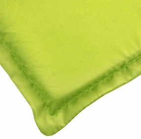 Almofadão cadeira de terraço (75+105)x50x4 cm verde brilhante