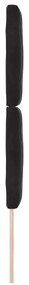 Cabeceira vidaXL com Design de Blocos de Diamante em Preto, 80 cm de V