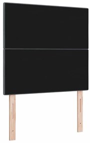 Cabeceira LED vidaXL Cinza Escuro 100 cm Veludo