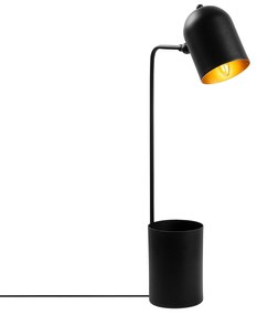 Candeeiro de Mesa Pot – Preto e Dourado – 12 x 27 x 64 cm