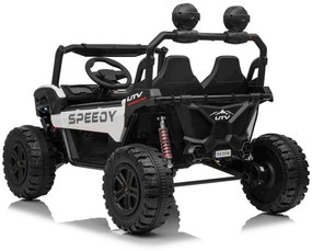 Jipe elétrico para crianças T-REX Ride 4x4, 2 Lugares, 24V, leitor MP3, bateria de lítio, Rodas EVA, controlo remoto, luzes LED Branco