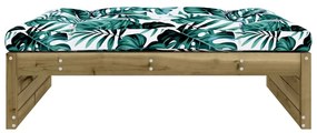 Apoio de pés para jardim 120x80 cm pinho impregnado