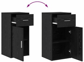 Gabinete de Armazenamento em Carvalho Preto Carvalho Preto