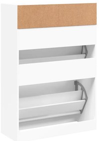 Sapateira c/ 2 gavetas articuladas 80x34x116 cm branco