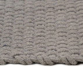 Tapete retangular 160x230 cm algodão cinza