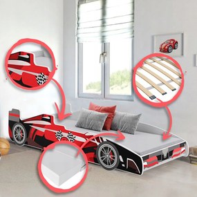 Cama infantil FORMULA 160 x 80 cm Multicolorida - colchão e estrado incluído