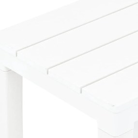 Bancos de jardim 2 pcs plástico branco