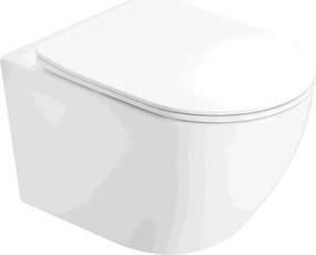 Mexen Lena 2.0 sanita Rimless com assento slim de queda lenta, duroplast, branco brilho - 3022L4000